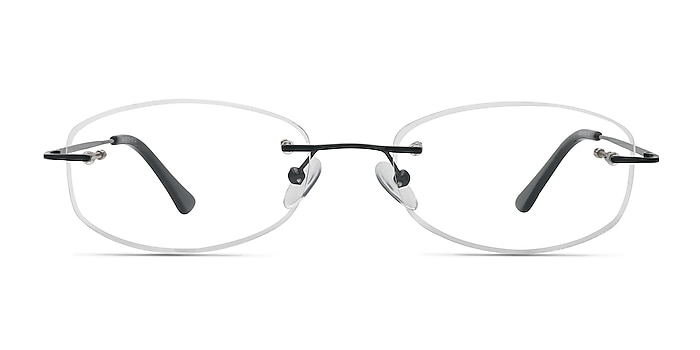 Duel Noir Métal Montures de lunettes de vue d'EyeBuyDirect