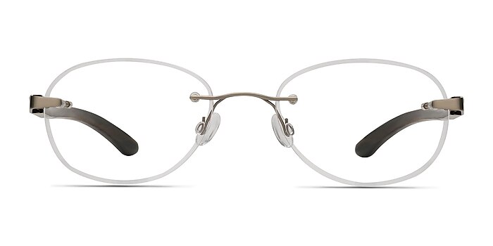 Fragment Silver Brown Wood-texture Montures de lunettes de vue d'EyeBuyDirect