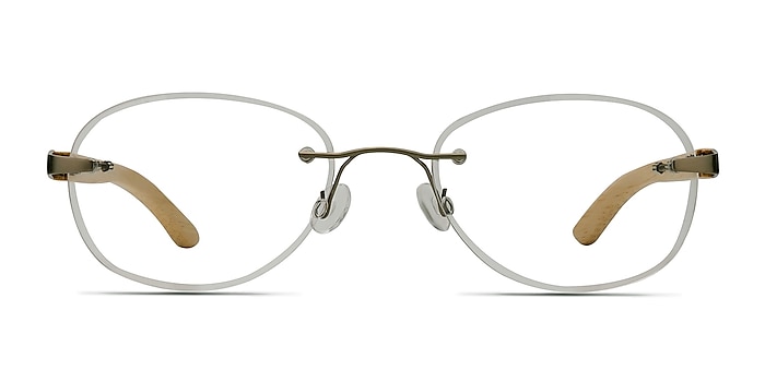Fragment Silver Yellow Metal Eyeglass Frames from EyeBuyDirect
