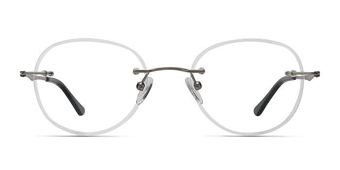 Fuse Silver Metal Eyeglass Frames from EyeBuyDirect