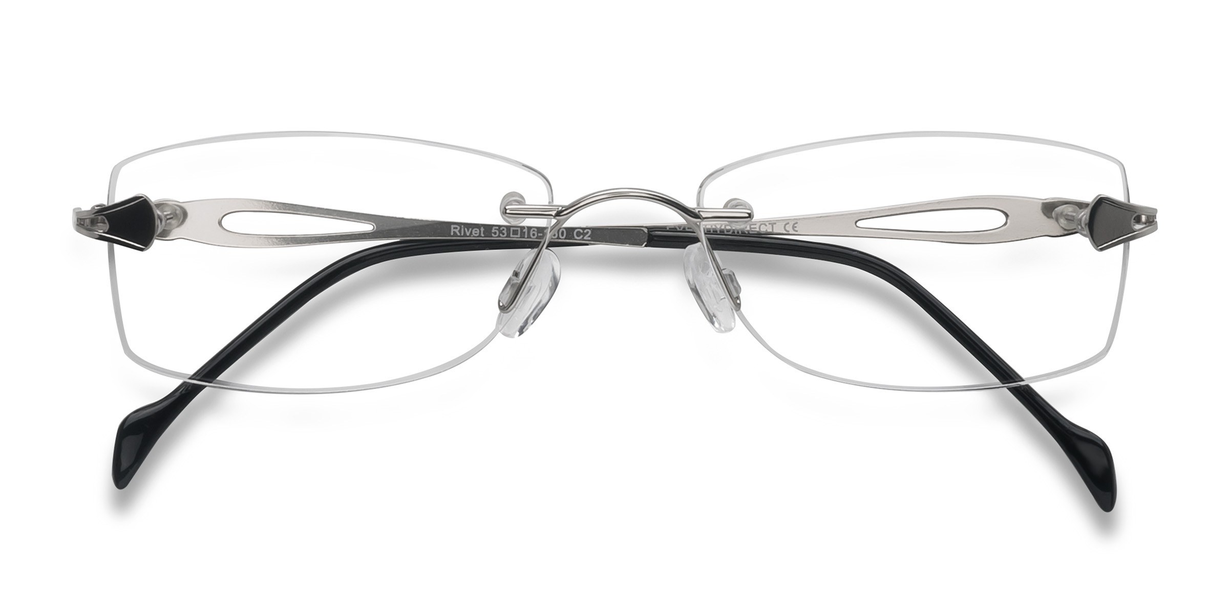 Rivet Rectangle Golden & Brown Glasses for Women | Eyebuydirect Canada