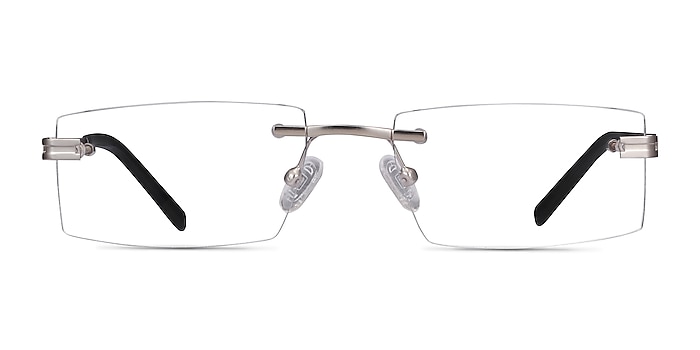 Encrypt Silver Metal Eyeglass Frames from EyeBuyDirect