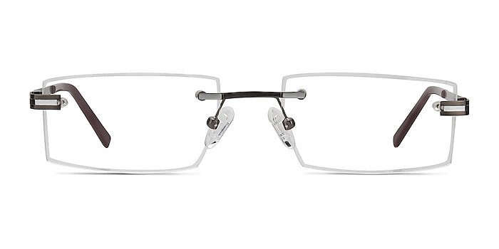 Encrypt Gunmetal, black  Metal Eyeglass Frames from EyeBuyDirect
