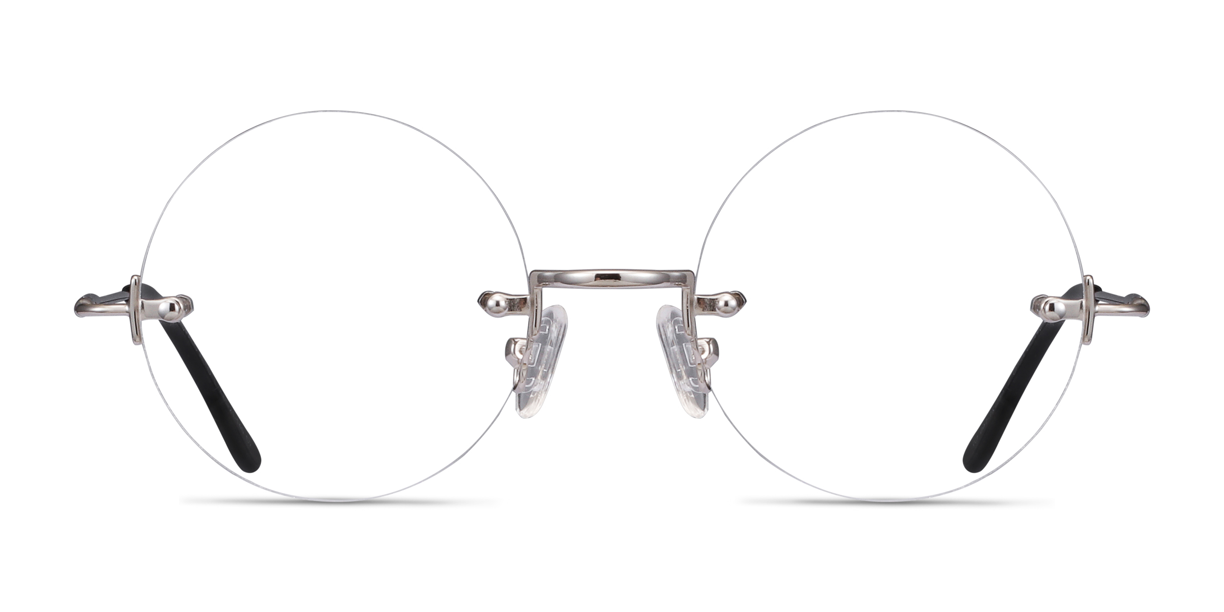 Palo Alto Round Silver Rimless Eyeglasses Eyebuydirect