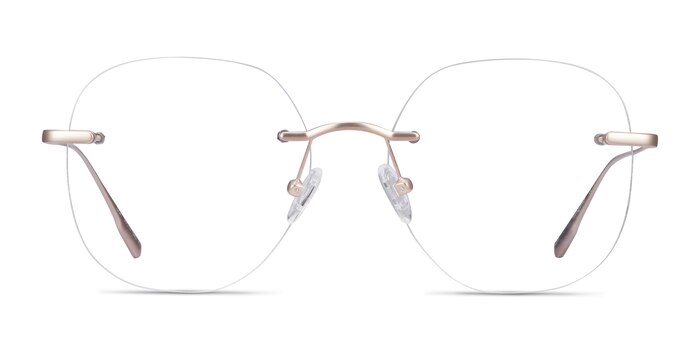 Lisa Gold Metal Eyeglass Frames from EyeBuyDirect