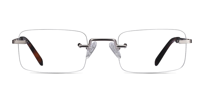 Simplicity Silver Metal Eyeglass Frames from EyeBuyDirect