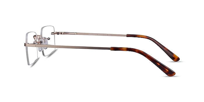 Simplicity Gold Metal Eyeglass Frames from EyeBuyDirect