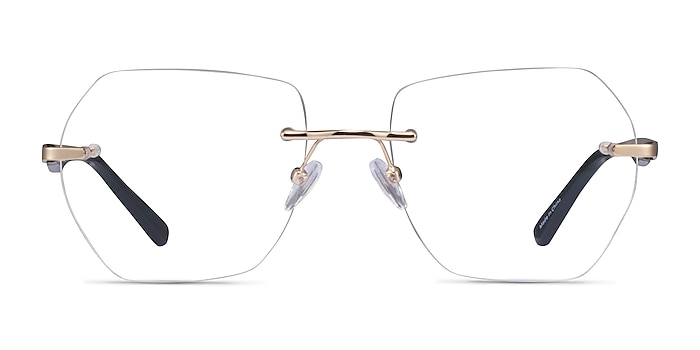 Finsbury Light Gold Acétate Montures de lunettes de vue d'EyeBuyDirect