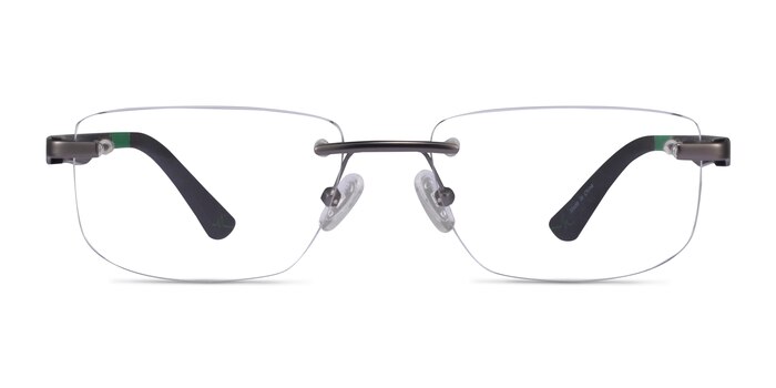 Turbine Matte Gunmetal Métal Montures de lunettes de vue d'EyeBuyDirect