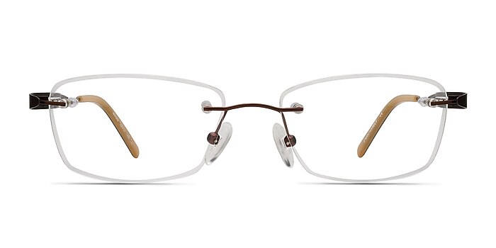 Minute Brown Metal Eyeglass Frames from EyeBuyDirect