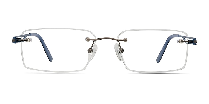 Quantum Gunmetal Metal Eyeglass Frames from EyeBuyDirect