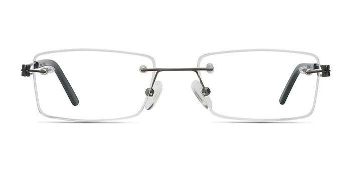 Jeremiah Gunmetal Metal Eyeglass Frames from EyeBuyDirect