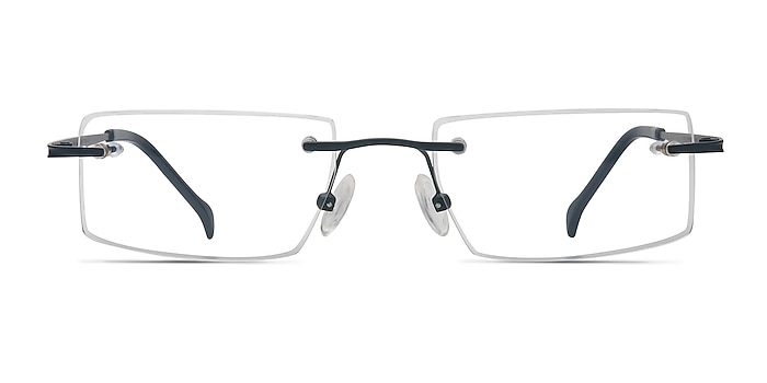 Pilgrim Navy Metal Eyeglass Frames from EyeBuyDirect