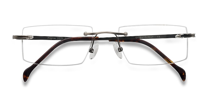 Gunmetal Pilgrim -  Lightweight Metal Eyeglasses