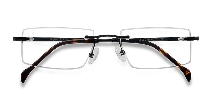 Black  Pilgrim -  Lightweight Metal Eyeglasses