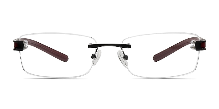 Flow Black Burgundy Acétate Montures de lunettes de vue d'EyeBuyDirect