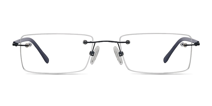 Glacon Bleu marine  Métal Montures de lunettes de vue d'EyeBuyDirect