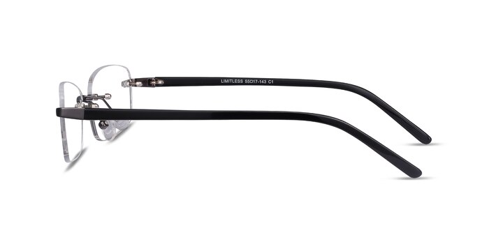 Limitless Gunmetal Metal Eyeglass Frames from EyeBuyDirect