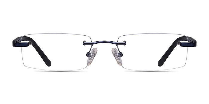 Montecelio Navy Metal Eyeglass Frames from EyeBuyDirect