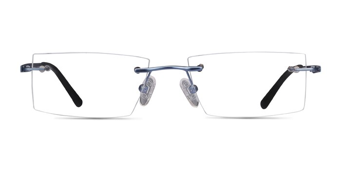 Primo Blue Metal Eyeglass Frames from EyeBuyDirect