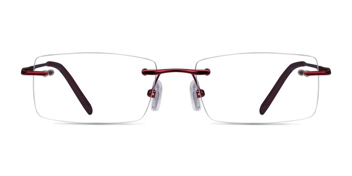 Earl Burgundy Metal Eyeglass Frames from EyeBuyDirect