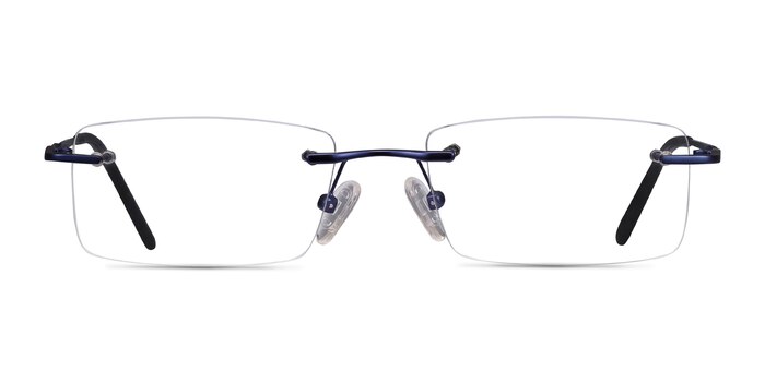 Earl Navy Metal Eyeglass Frames from EyeBuyDirect