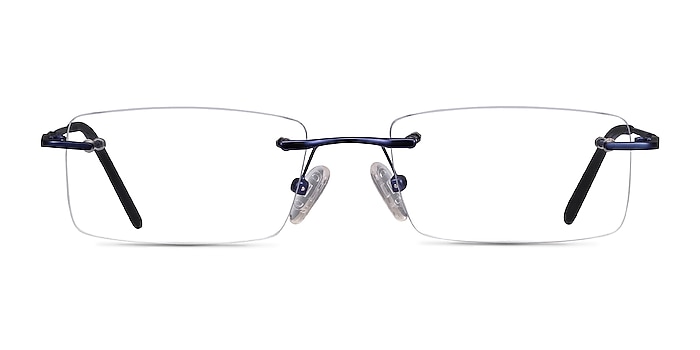Earl Navy Metal Eyeglass Frames from EyeBuyDirect