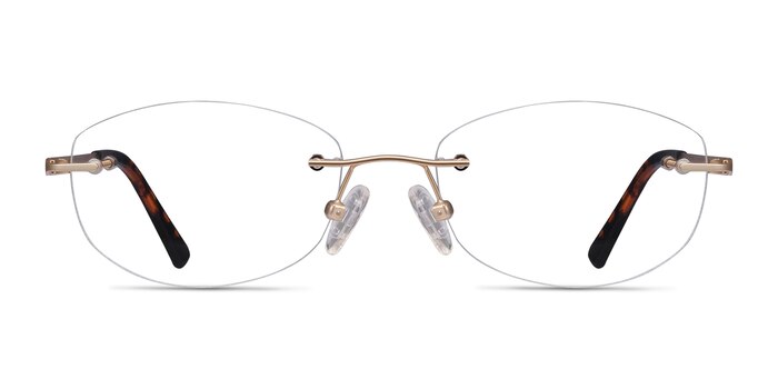 Athena Gold Metal Eyeglass Frames from EyeBuyDirect