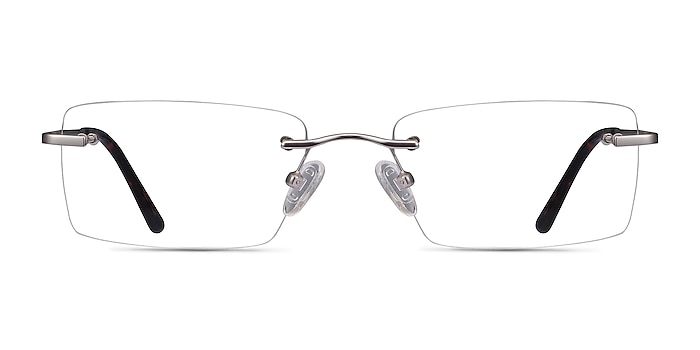 Enterprise Silver Metal Eyeglass Frames from EyeBuyDirect