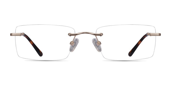 Enterprise Doré Métal Montures de lunettes de vue d'EyeBuyDirect