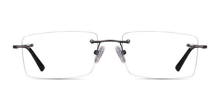 Evolve Gunmetal Metal Eyeglass Frames from EyeBuyDirect