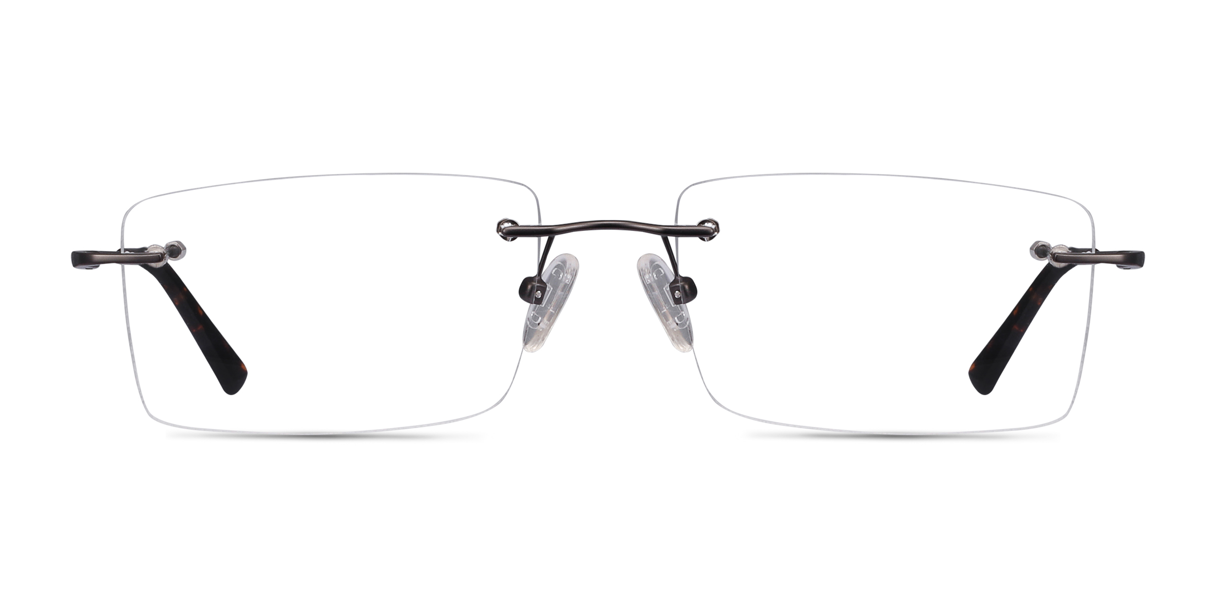 Evolve Rectangle Gunmetal Glasses for Men | Eyebuydirect