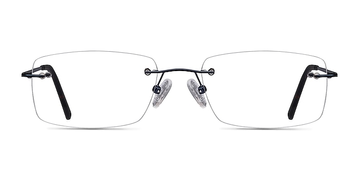 Forge Bleu marine  Métal Montures de lunettes de vue d'EyeBuyDirect