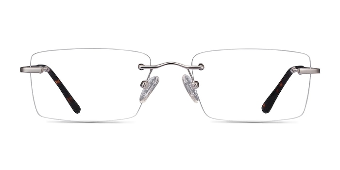 Bold Argenté Métal Montures de lunettes de vue d'EyeBuyDirect