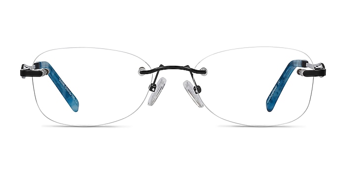 Scene Noir Métal Montures de lunettes de vue d'EyeBuyDirect