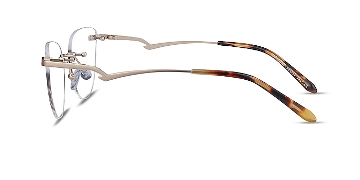 Harmony Matte Gold Metal Eyeglass Frames from EyeBuyDirect