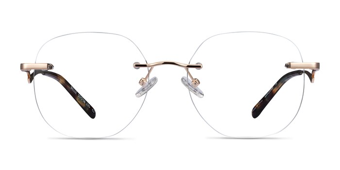Belle Doré Métal Montures de lunettes de vue d'EyeBuyDirect