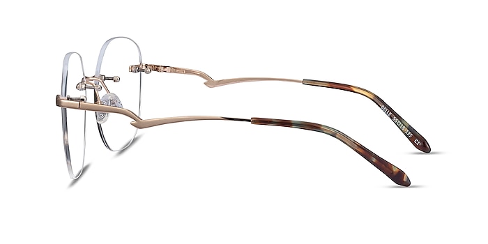 Belle Doré Métal Montures de lunettes de vue d'EyeBuyDirect