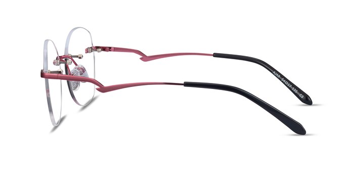 Ajar Raspberry Metal Eyeglass Frames from EyeBuyDirect