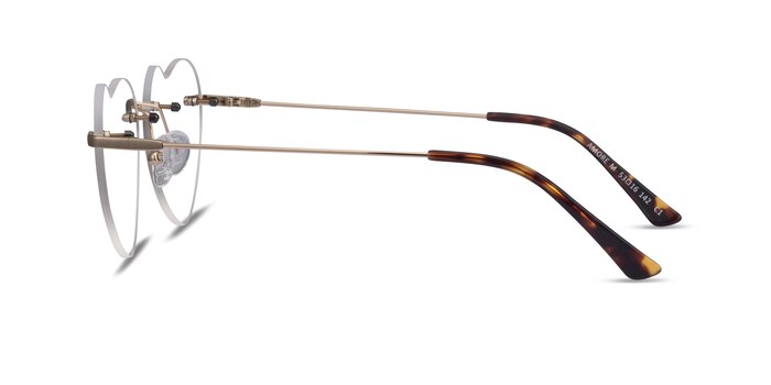 Amore Gold Metal Eyeglass Frames from EyeBuyDirect
