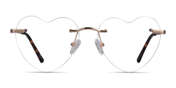 Amore Or rose Métal Montures de lunettes de vue d'EyeBuyDirect