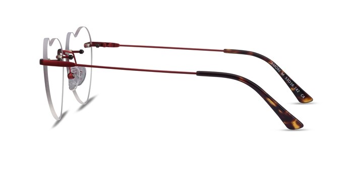 Amore Red Metal Eyeglass Frames from EyeBuyDirect