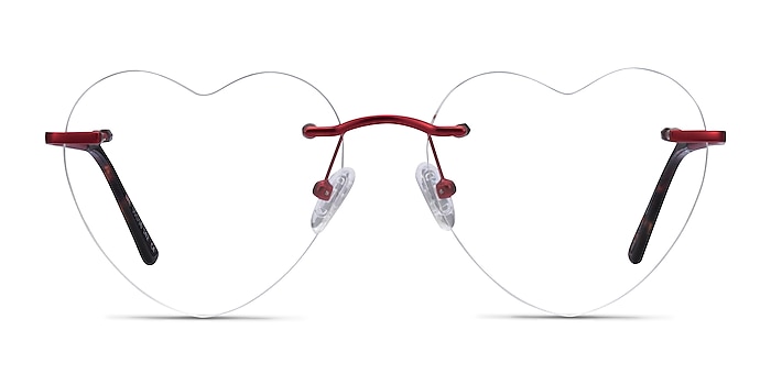 Bae Burgundy Metal Eyeglass Frames from EyeBuyDirect