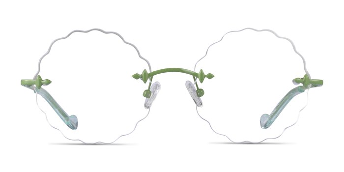 Fiesta Green Metal Eyeglass Frames from EyeBuyDirect