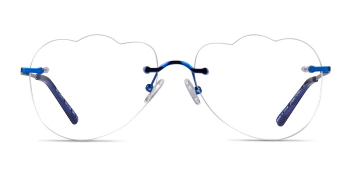 Outlook Bleu Métal Montures de lunettes de vue d'EyeBuyDirect