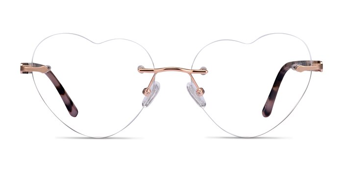 Poem Shiny Rose Gold Métal Montures de lunettes de vue d'EyeBuyDirect