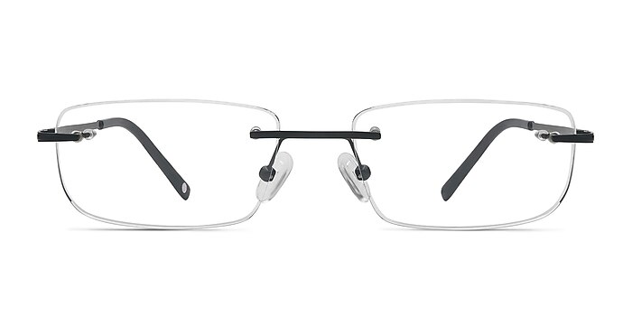 Port Noir Titane Montures de lunettes de vue d'EyeBuyDirect