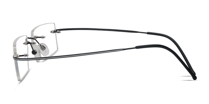 Divide Noir Titane Montures de lunettes de vue d'EyeBuyDirect