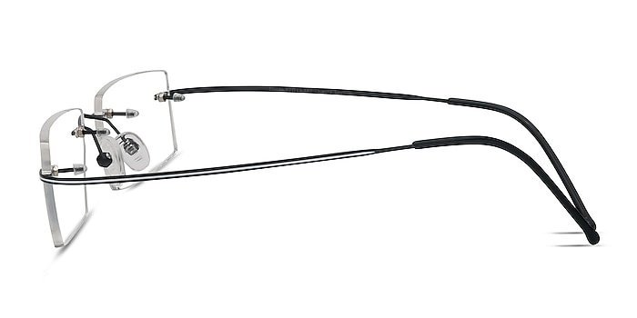 Divide Noir Titane Montures de lunettes de vue d'EyeBuyDirect