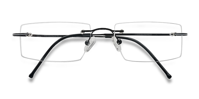 Black Divide -  Lightweight Titanium Eyeglasses